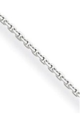 gorgeous itsy-bitsy cable chain white gold baby necklace